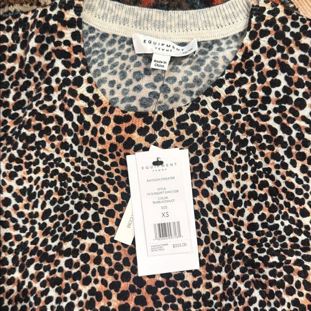 Equipment Leopard Raydon Sweater - Picture 2 of 5